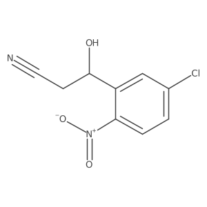3-(5-Chloro-2-nitrophenyl)-3-hydroxypropanenitrile结构式