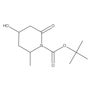 tert-butyl (2R,4R)-4-hydroxy-2-methyl-6-oxo-piperidine-1-carboxylate Structure