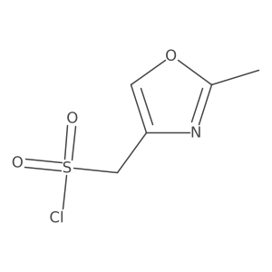 (2-Methyl-1,3-oxazol-4-yl)methanesulfonyl chloride结构式