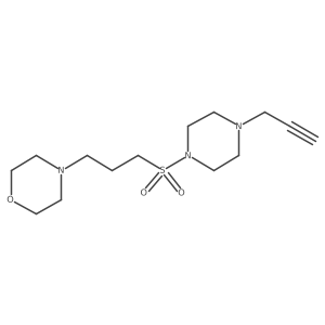 4-[3-(4-Prop-2-ynylpiperazin-1-yl)sulfonylpropyl]morpholine结构式