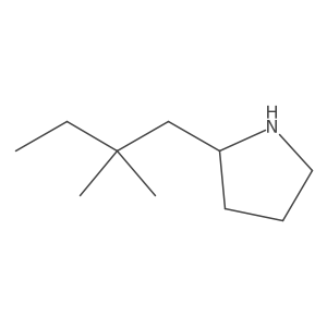 2-(2,2-Dimethylbutyl)pyrrolidine Structure