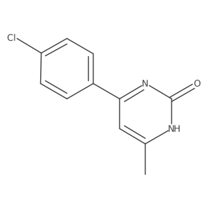 4-(4-chloro-phenyl)-6-methyl-1H-pyrimidin-2-one结构式