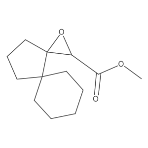 Methyl 1-oxadispiro[2.0.5^{4}.3^{3}]dodecane-2-carboxylate结构式