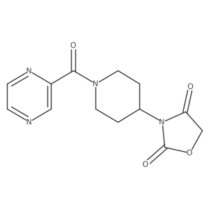 3-(1-(Pyrazine-2-carbonyl)piperidin-4-yl)oxazolidine-2,4-dione Structure