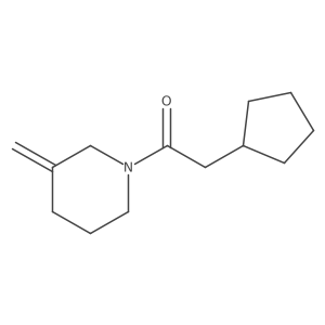2-Cyclopentyl-1-(3-methylenepiperidin-1-yl)ethanone Structure