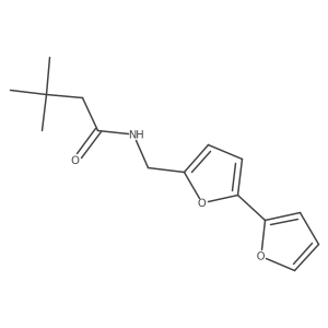 N-([2,2'-bifuran]-5-ylmethyl)-3,3-dimethylbutanamide结构式