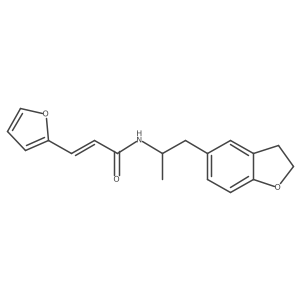 (E)-N-(1-(2,3-dihydrobenzofuran-5-yl)propan-2-yl)-3-(furan-2-yl)acrylamide结构式