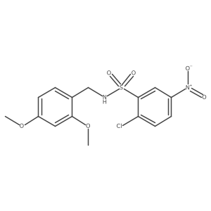 2-chloro-N-(2,4-dimethoxybenzyl)-5-nitrobenzenesulfonamide Structure