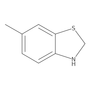 6-Methyl-2,3-dihydro-1,3-benzothiazole结构式