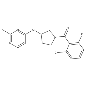 4-{[1-(2-Chloro-6-fluorobenzoyl)pyrrolidin-3-yl]oxy}-2-methylpyrimidine Structure