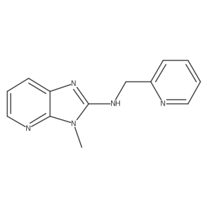 3-methyl-N-(pyridin-2-ylmethyl)-3H-imidazo[4,5-b]pyridin-2-amine Structure
