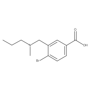 4-Bromo-3-{[methyl(propyl)amino]methyl}benzoic acid Structure