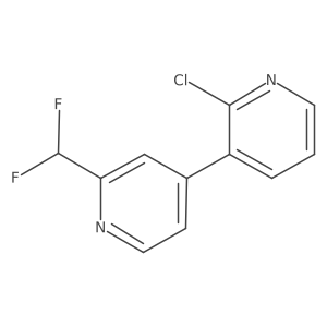 4-(2-Chloropyridin-3-yl)-2-(difluoromethyl)pyridine Structure