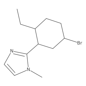 2-(5-bromo-2-ethylcyclohexyl)-1-methyl-1H-imidazole结构式