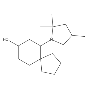 6-(2,2,4-Trimethylpyrrolidin-1-yl)spiro[4.5]decan-8-ol Structure