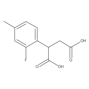 2-(2-Fluoro-4-methylphenyl)butanedioic acid结构式
