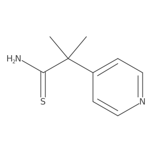 2-Methyl-2-(pyridin-4-yl)propanethioamide结构式