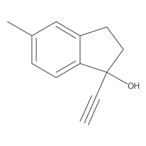 1-ethynyl-5-methyl-2,3-dihydro-1H-inden-1-ol结构式
