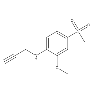 4-methanesulfonyl-2-methoxy-N-(prop-2-yn-1-yl)aniline结构式