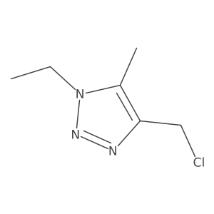 4-(chloromethyl)-1-ethyl-5-methyl-1H-1,2,3-triazole Structure