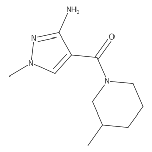 (3-amino-1-methyl-1H-pyrazol-4-yl)(3-methylpiperidin-1-yl)methanone Structure