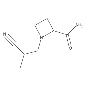 1-(2-Cyano-2-methylethyl)azetidine-2-carboxamide结构式