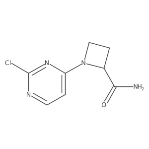 1-(2-Chloropyrimidin-4-yl)azetidine-2-carboxamide结构式