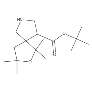 Tert-butyl 1,1,3,3-tetramethyl-2-oxa-7-azaspiro[4.4]nonane-9-carboxylate Structure