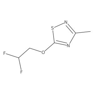 5-(2,2-Difluoroethoxy)-3-methyl-1,2,4-thiadiazole结构式