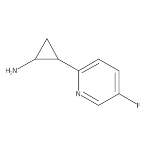 rac-(1R,2R)-2-(5-fluoropyridin-2-yl)cyclopropan-1-amine结构式