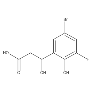 (3S)-3-(5-bromo-3-fluoro-2-hydroxyphenyl)-3-hydroxypropanoic acid Structure