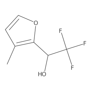 (1S)-2,2,2-trifluoro-1-(3-methylfuran-2-yl)ethan-1-ol结构式