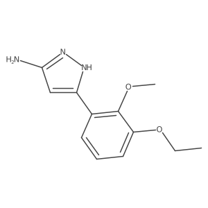 5-(3-ethoxy-2-methoxyphenyl)-1H-pyrazol-3-amine Structure