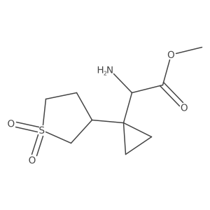 Methyl 2-amino-2-[1-(1,1-dioxo-1lambda6-thiolan-3-yl)cyclopropyl]acetate Structure