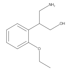 3-Amino-2-(2-ethoxyphenyl)propan-1-ol结构式