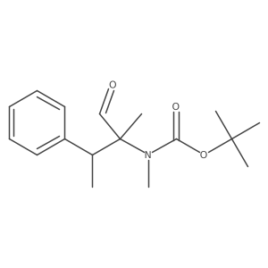 tert-butyl N-methyl-N-(2-methyl-1-oxo-3-phenylbutan-2-yl)carbamate Structure