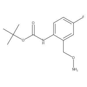 tert-butyl N-{2-[(aminooxy)methyl]-4-fluorophenyl}carbamate Structure