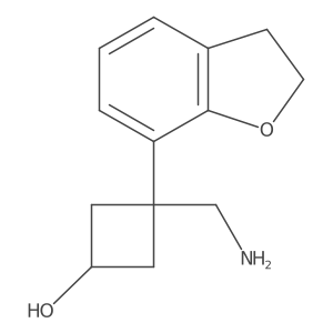 3-(Aminomethyl)-3-(2,3-dihydro-1-benzofuran-7-yl)cyclobutan-1-ol Structure