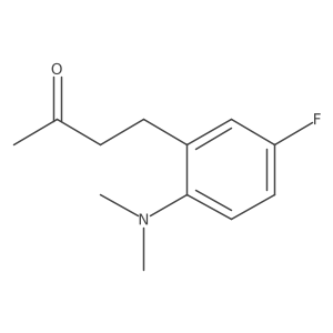4-[2-(Dimethylamino)-5-fluorophenyl]butan-2-one结构式