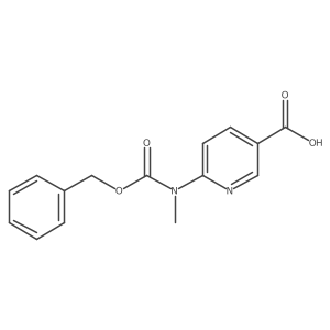 6-[Methyl(phenylmethoxycarbonyl)amino]pyridine-3-carboxylic acid Structure