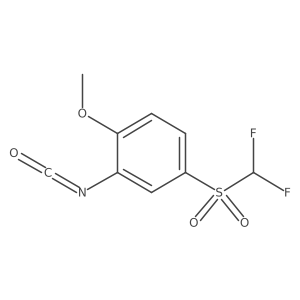 5-(Difluoromethanesulfonyl)-2-methoxyphenyl isocyanate Structure