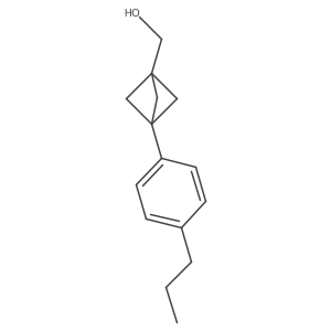 [3-(4-Propylphenyl)-1-bicyclo[1.1.1]pentanyl]methanol Structure