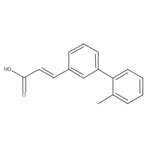 3-[3-(2-Methylphenyl)phenyl]prop-2-enoic acid Structure