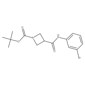 3-(3-Bromo-phenylcarbamoyl)-azetidine-1-carboxylic acid tert-butyl ester Structure