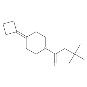 1-(4-Cyclobutylidenepiperidin-1-yl)-3,3-dimethylbutan-1-one Structure