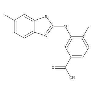 3-((6-Fluorobenzo[d]thiazol-2-yl)amino)-4-methylbenzoic acid结构式