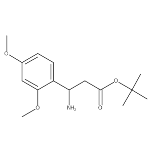 Tert-butyl 3-amino-3-(2,4-dimethoxyphenyl)propanoate结构式
