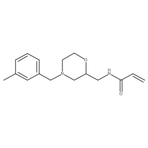 N-((4-(3-Methylbenzyl)morpholin-2-yl)methyl)acrylamide结构式
