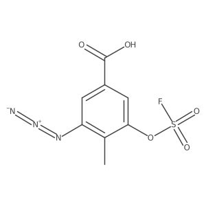 3-Azido-5-[(fluorosulfonyl)oxy]-4-methylbenzoic acid结构式
