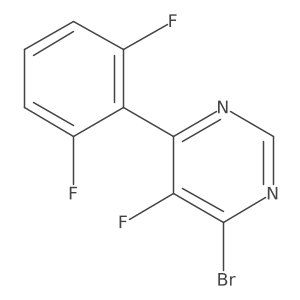 4-Bromo-6-(2,6-difluorophenyl)-5-fluoropyrimidine Structure